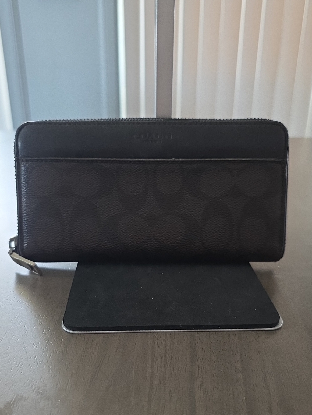 Coach Chocolate Brown Signature C Long Wallet